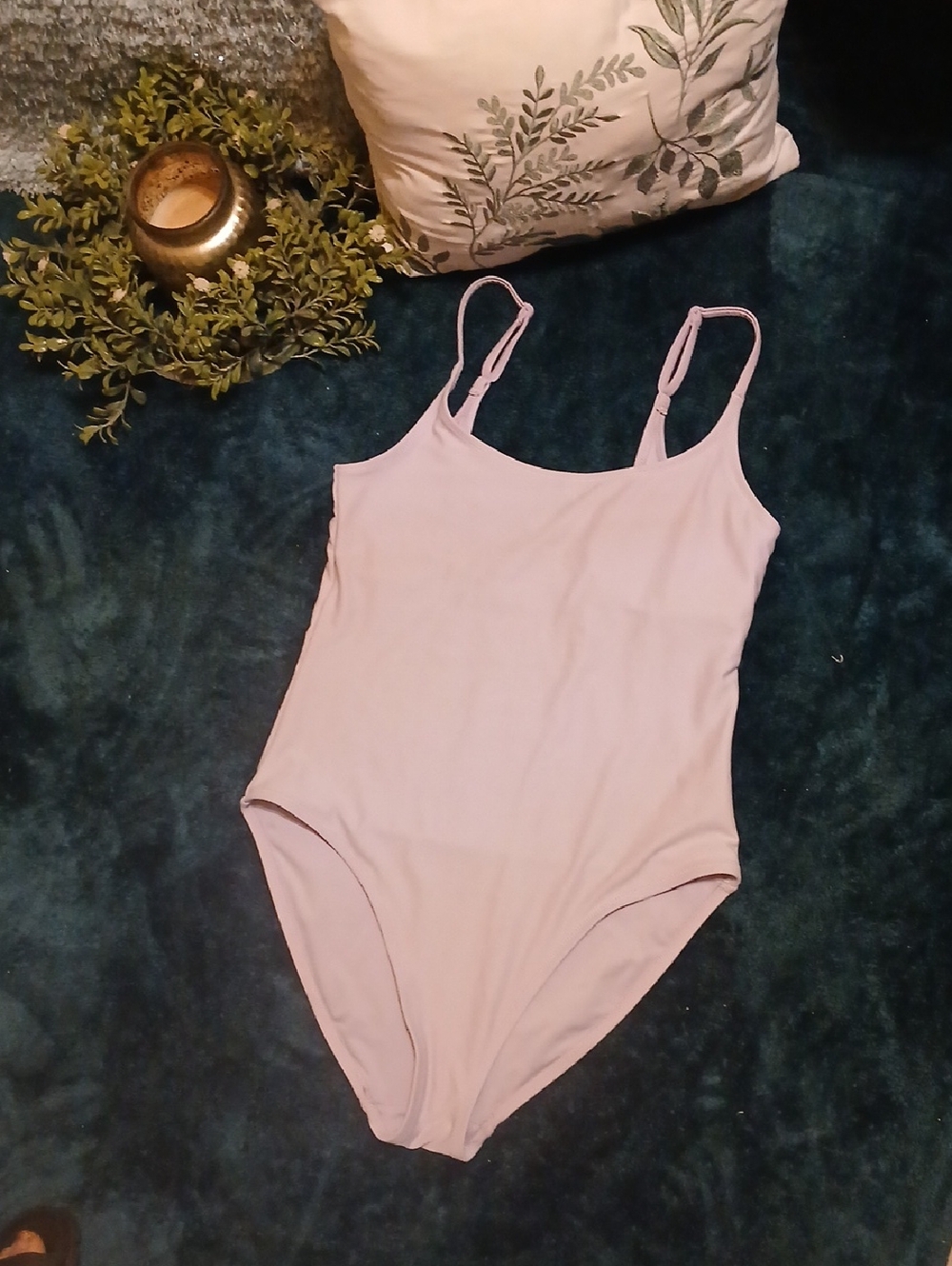 Old Navy Pale Pink Women's Bodysuit with Adjustable Straps